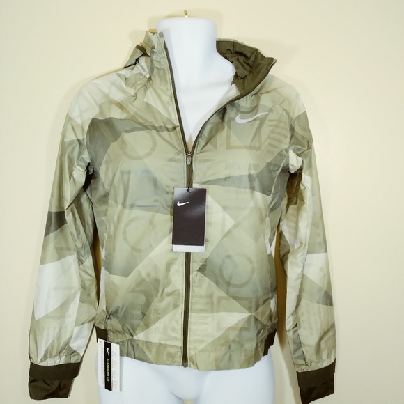 Nike Shield Hooded Running Jacket REFLECTIVE SMALL - Picture 2 of 5